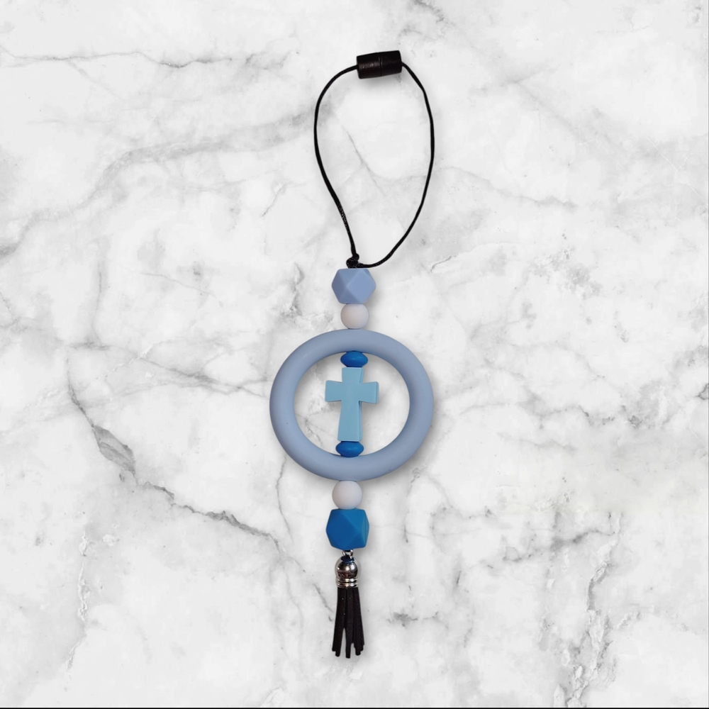Car Charm with Cross